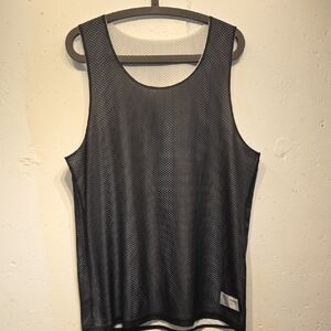 Black & White Reversible Mesh Basketball Jersey (Large)